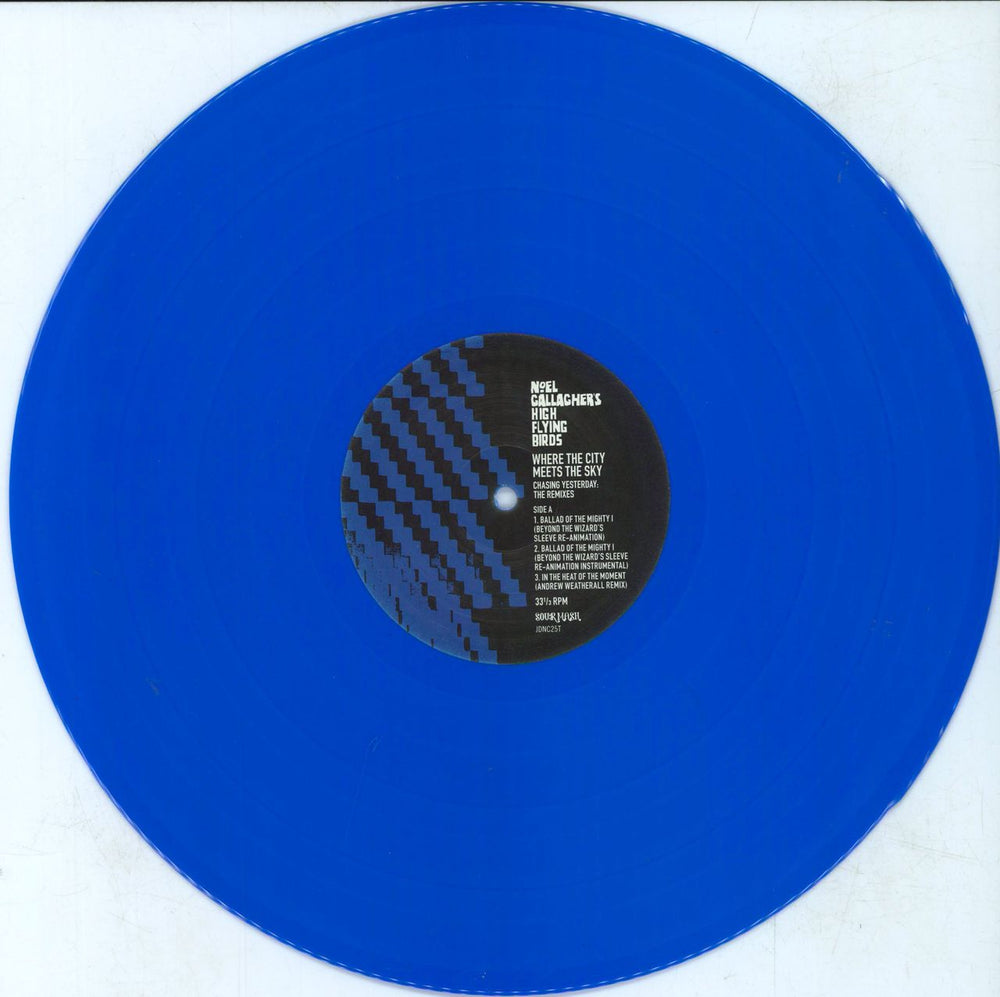 Noel Gallagher Where The City Meets The Sky: Chasing Yesterday - The Remixes - Blue & Pink Vinyl UK 12" vinyl single (12 inch record / Maxi-single) NGL12WH644434