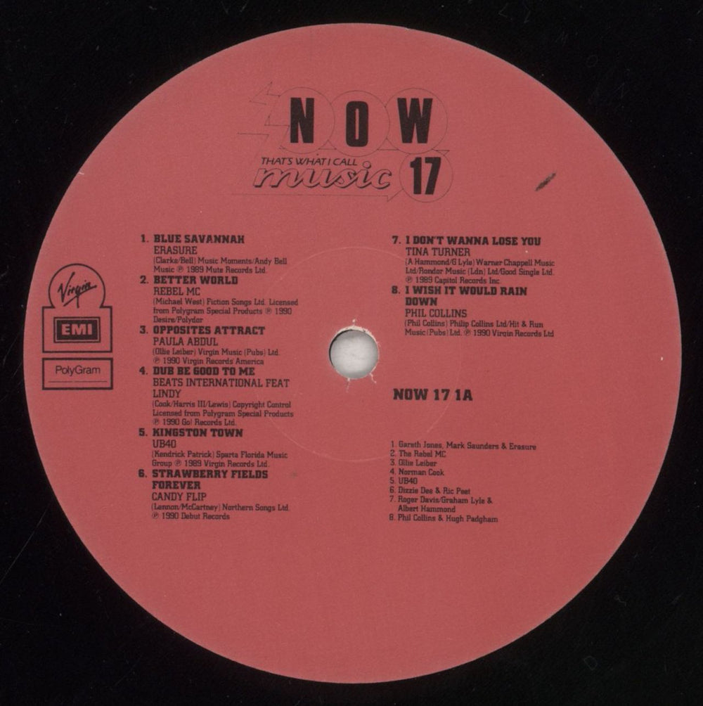 Now That's What I Call Music 17 [Seventeen] UK 2-LP vinyl record set (Double LP Album) N.W2LSE558507