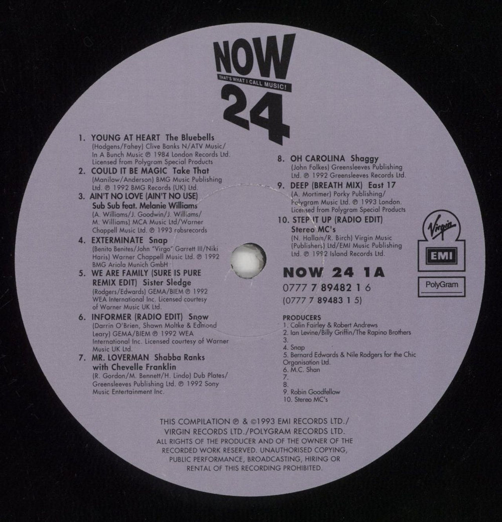 Now That's What I Call Music Now That's What I Call Music 24 UK 2-LP vinyl record set (Double LP Album) N.W2LNO559135