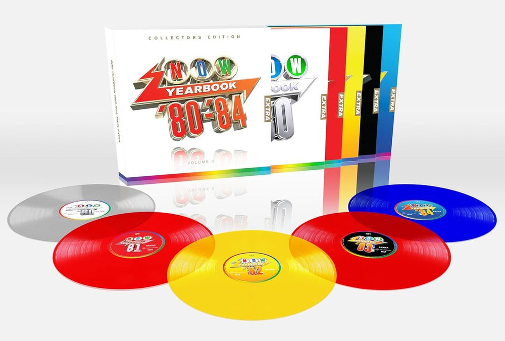 Now That's What I Call Music NOW Yearbook 1980-1984 | Vinyl Extra Volume II - 5 x Coloured Vinyl LP - Sealed UK Vinyl Box Set LPNBX7