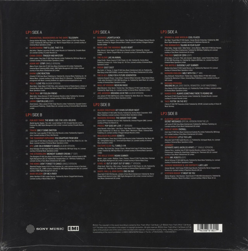 Now That's What I Call Music Now Yearbook Vault '83 - Sealed UK 3-LP vinyl record set (Triple LP Album) 196588818011