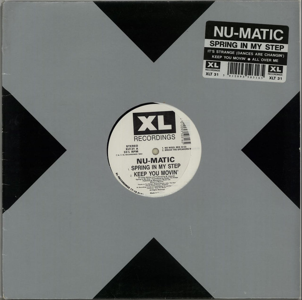 Nu-Matic Spring In My Step EP UK 12" vinyl single (12 inch record / Maxi-single) XLT31