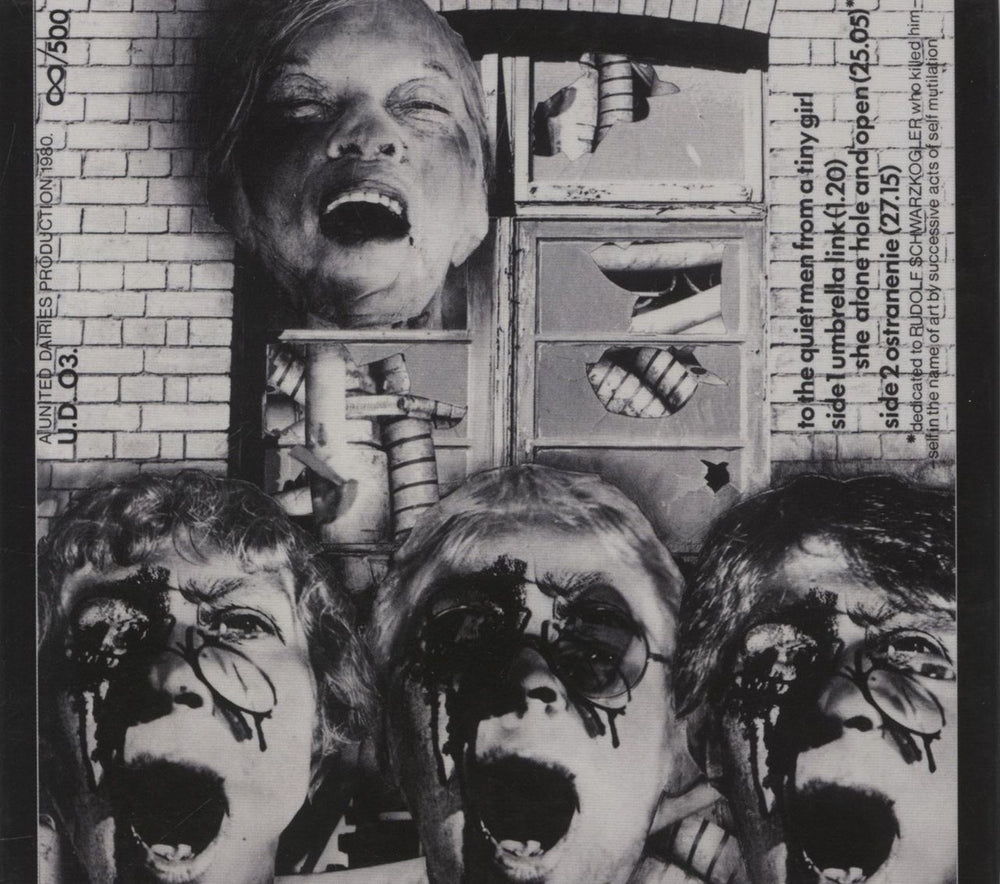 Nurse With Wound To The Quiet Men From A Tiny Girl UK CD album (CDLP)