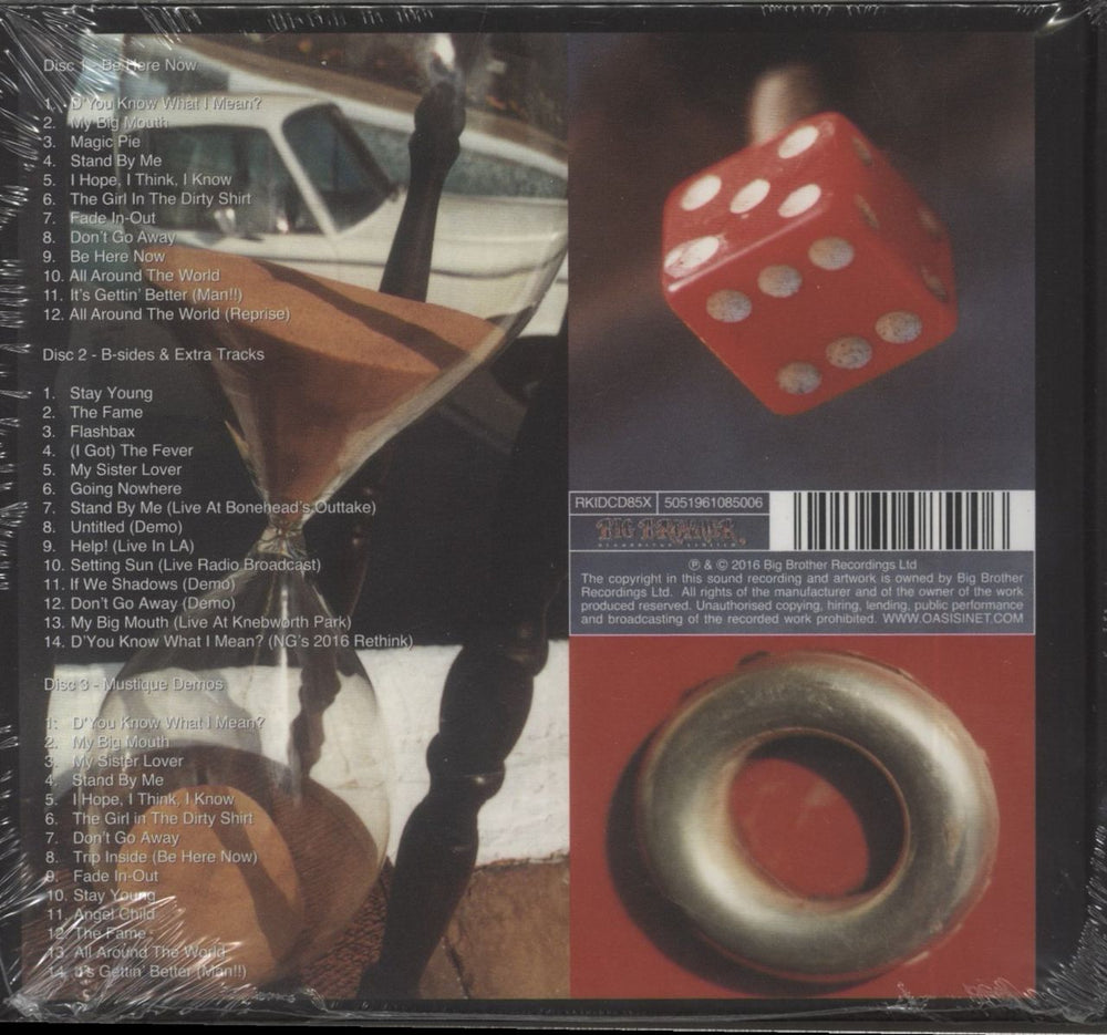 Oasis Be Here Now UK 3-CD album set (Triple CD) 5051961085006