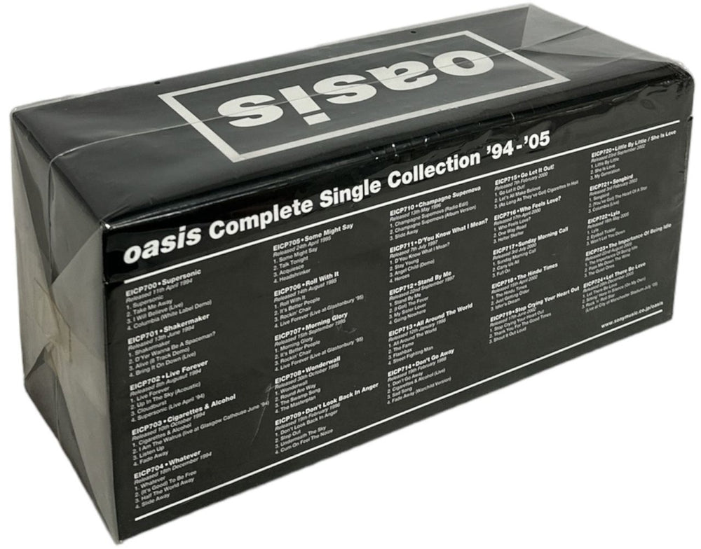 Oasis Complete Single Collection '94-'05 - Sealed Discs Japanese CD Album Box Set 4547366027631