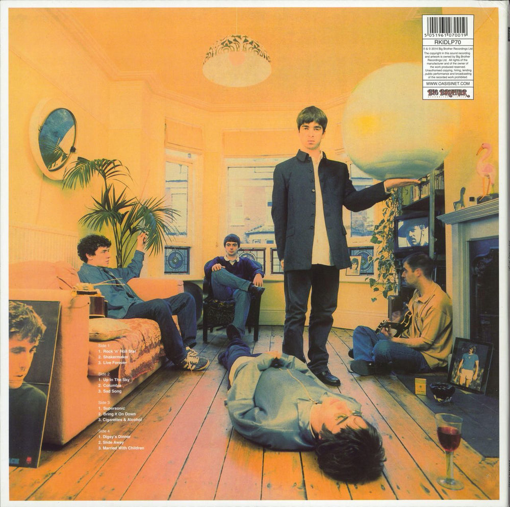 Oasis Definitely Maybe - 180gm - EX UK 2-LP vinyl record set (Double LP Album) 5051961070019