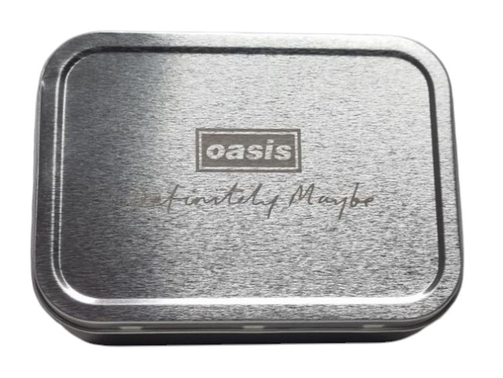 Oasis Definitely Maybe - Rolling Tin + Paper UK Promo memorabilia ROLLING TIN