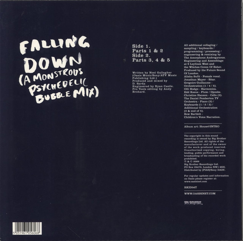 Oasis Falling Down UK 12" vinyl single (12 inch record / Maxi-single) 5051961056068