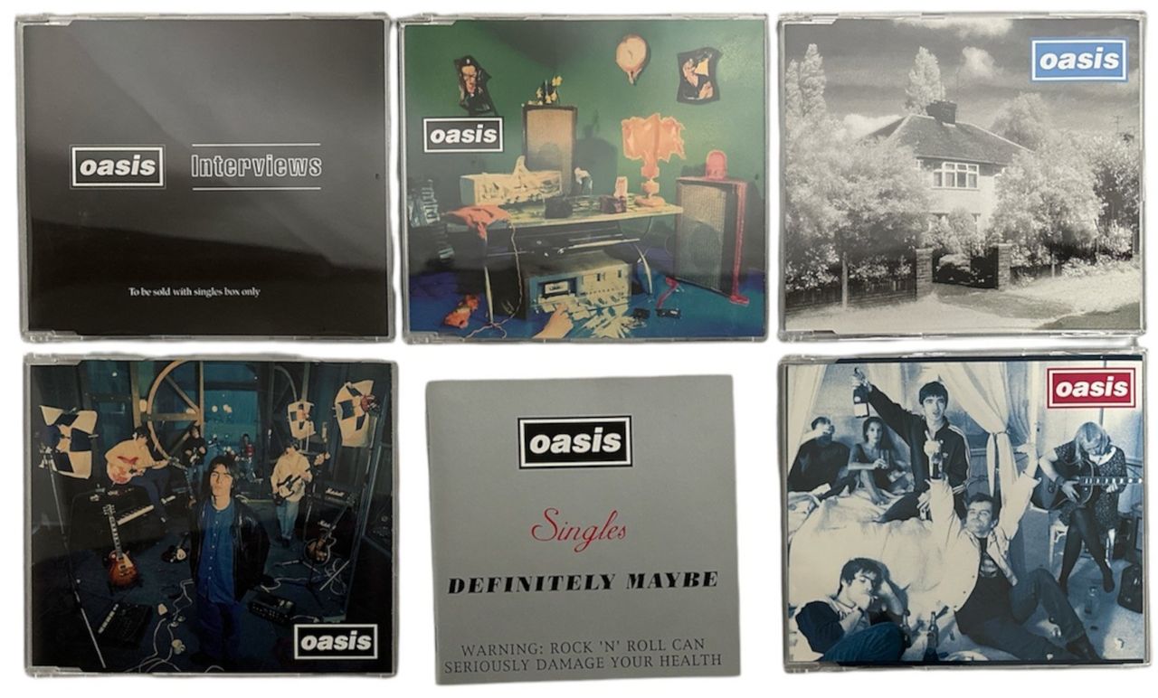 Oasis Singles: Definitely Maybe - 5 CDs Austrian Cd single boxset