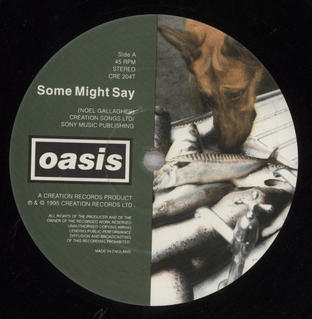 Oasis Some Might Say UK 12" vinyl single (12 inch record / Maxi-single) OAS12SO68690