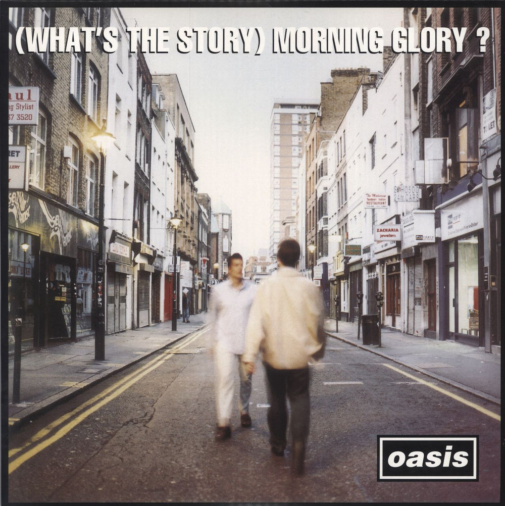 Oasis (What's The Story) Morning Glory - Silver Vinyl UK 2-LP vinyl record set (Double LP Album) RKIDLP73C