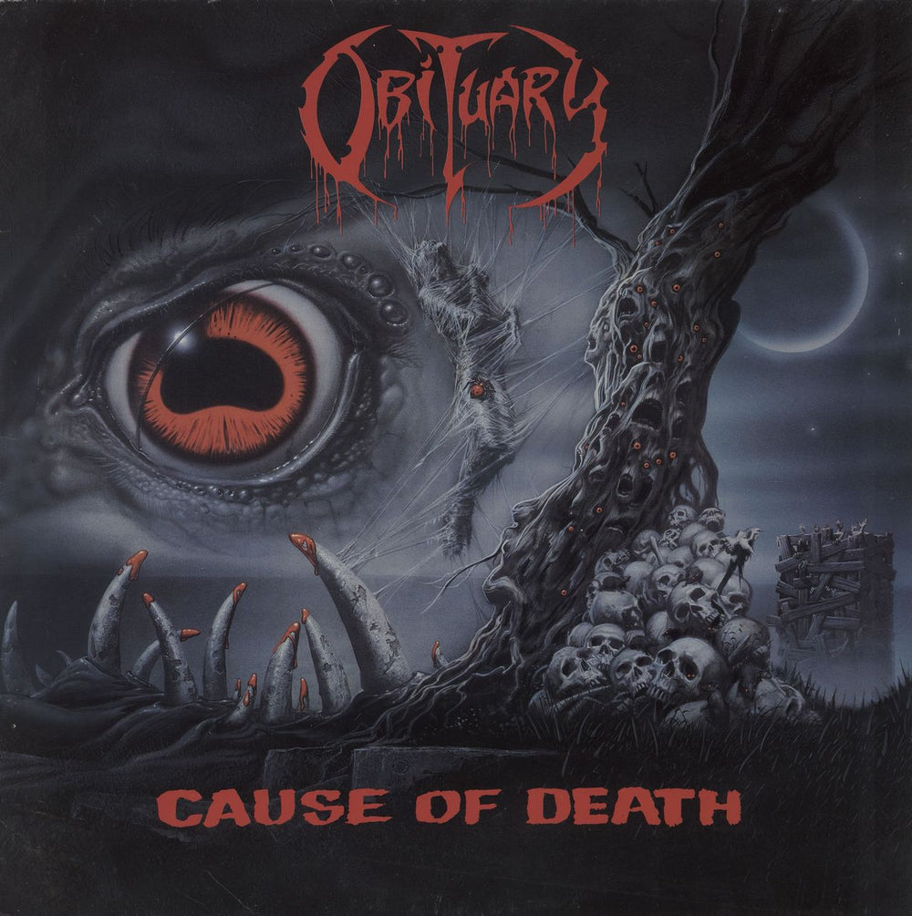 Obituary Cause Of Death - EX Dutch vinyl LP album (LP record) RO93701