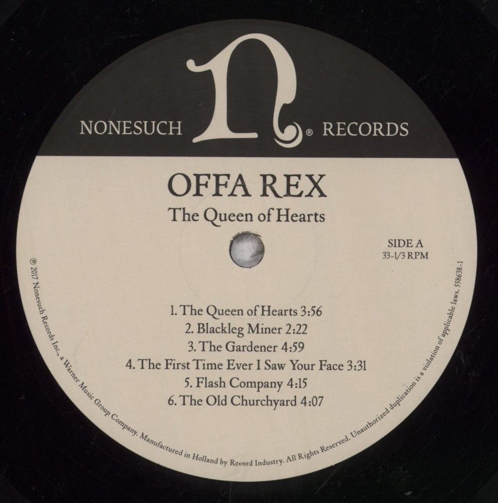 Offa Rex The Queen Of Hearts US vinyl LP album (LP record) 732LPTH846749