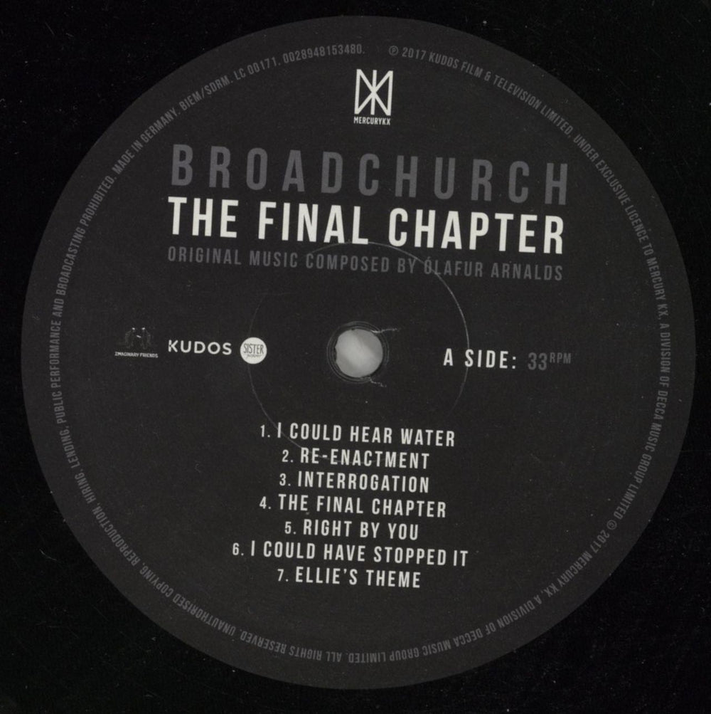 Olafur Arnalds Broadchurch: The Final Chapter - Shrink UK vinyl LP album (LP record) OMVLPBR869227