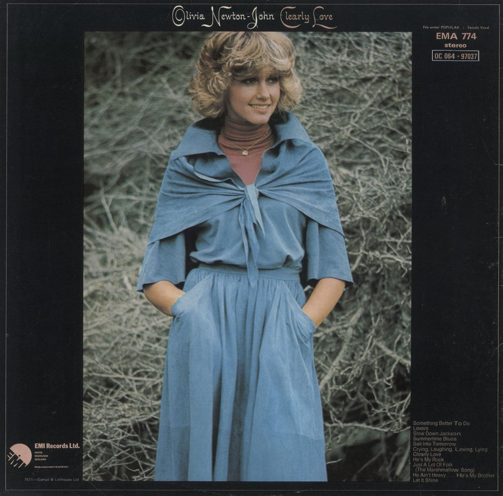 Olivia Newton John Clearly Love - Gatefold Sleeve UK vinyl LP album (LP record)