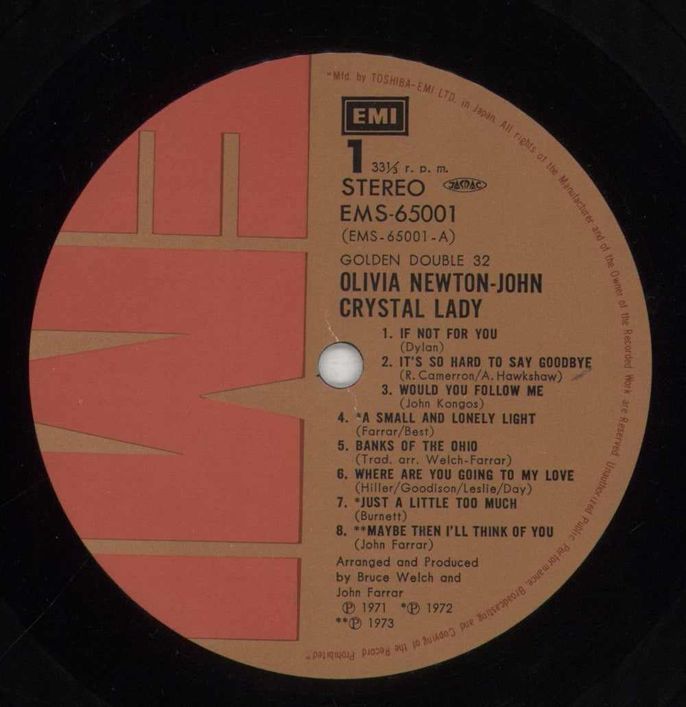 Olivia Newton John Crystal Lady - EX Japanese 2-LP vinyl record set (Double LP Album) ONJ2LCR794548