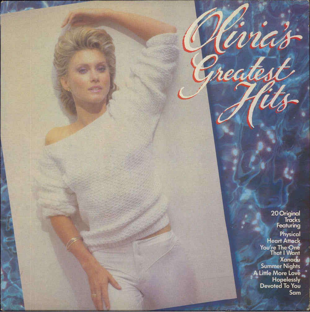 Olivia Newton John Greatest Hits UK vinyl LP album (LP record) EMTV36