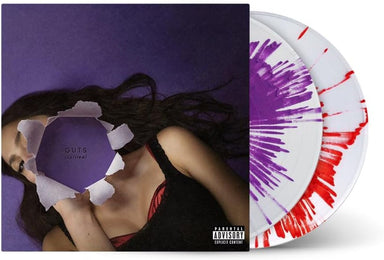 Olivia Rodrigo Guts (Spilled) - Purple & Red Splatter Vinyl - Sealed UK 2-LP vinyl record set (Double LP Album) 602465045864