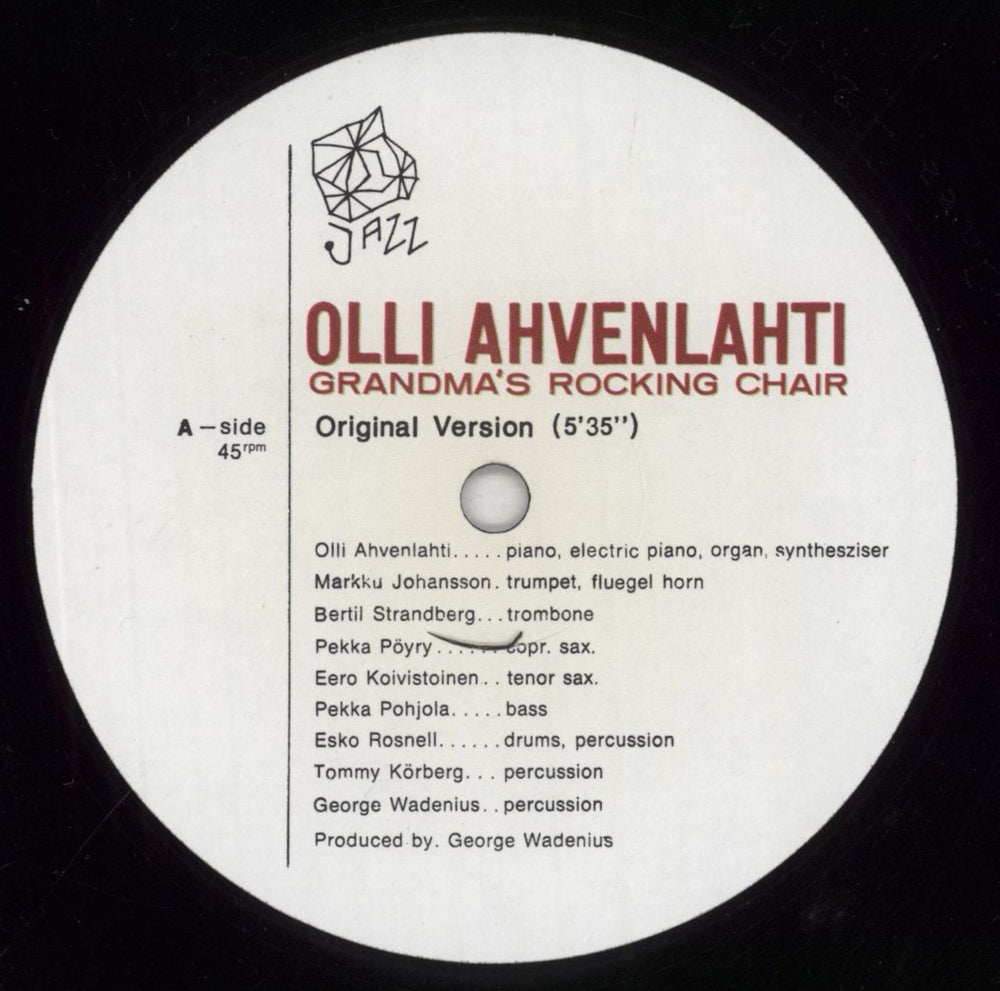 Olli Ahvenlahti Grandma's Rocking Chair Finnish 12" vinyl single (12 inch record / Maxi-single) 8QY12GR854135