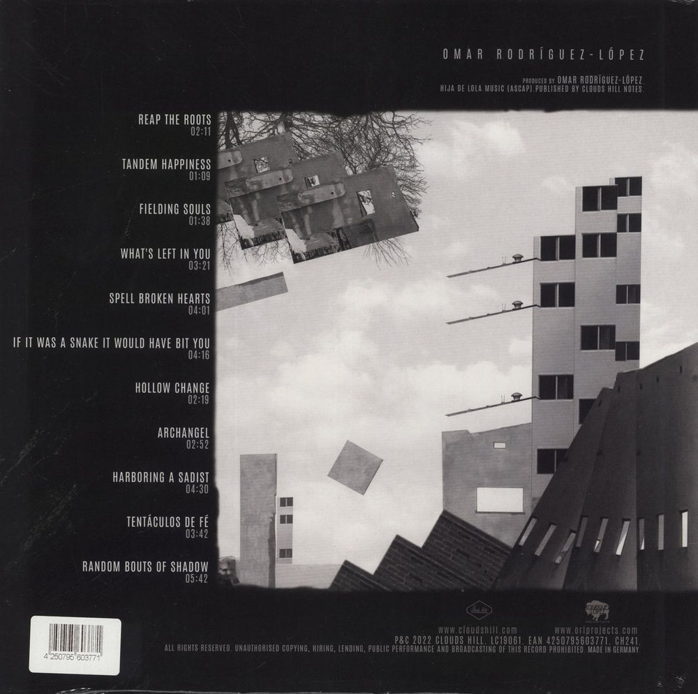 Omar Rodriguez-Lopez Zapopan - Clouds Hill - Recycled Vinyl - Sealed UK vinyl LP album (LP record) 4250795603771