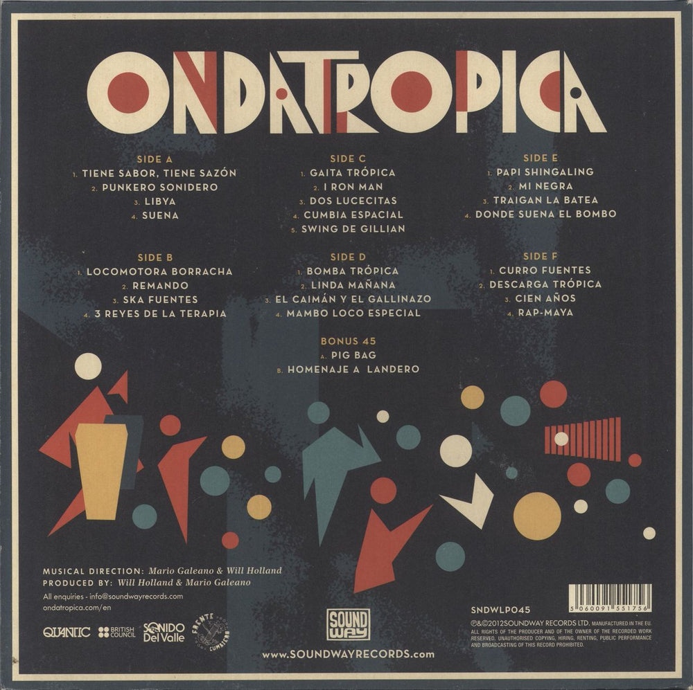 Ondatrópica Ondatrópica + 7" UK 3-LP vinyl record set (Triple LP Album) 5060091551756