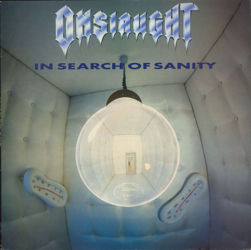 Onslaught In Search Of Sanity UK vinyl LP album (LP record) 828142-1