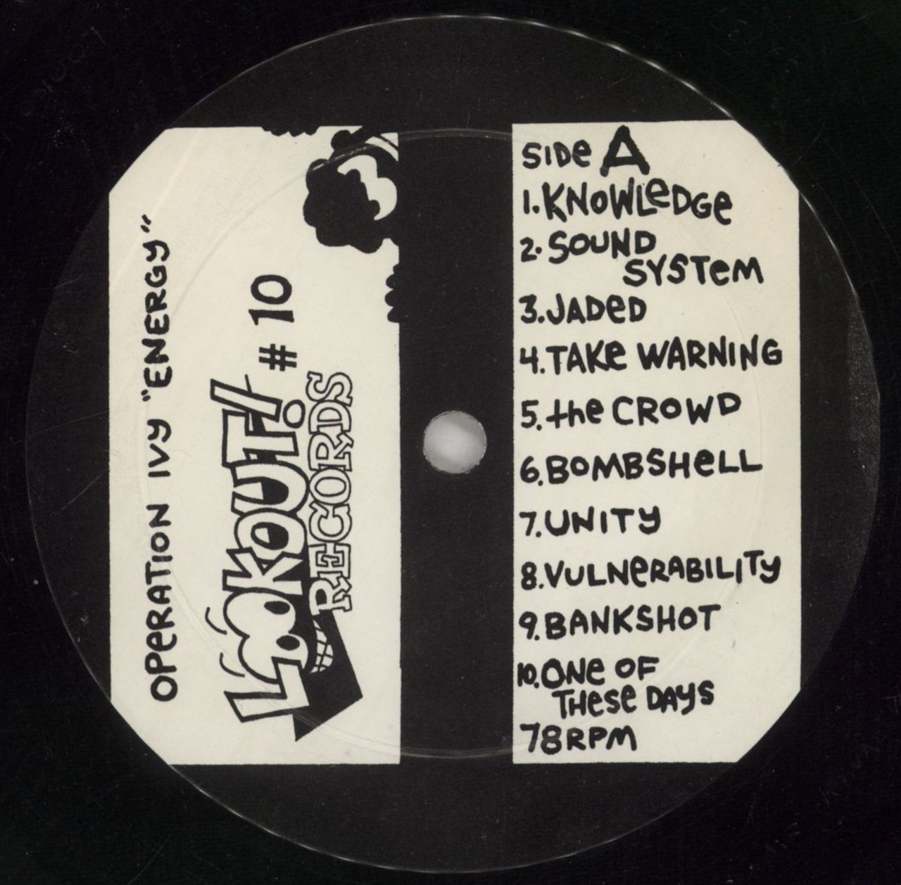 Operation Ivy Energy - 1st US Vinyl LP — RareVinyl.com