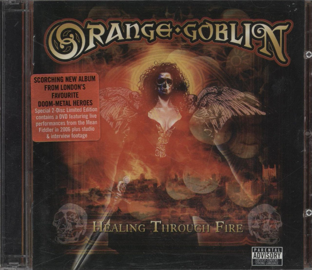 Orange Goblin Healing Through Fire UK 2-disc CD/DVD set MYNDX058