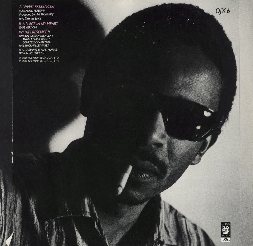 Orange Juice What Presence - Extended Version UK 12" vinyl single (12 inch record / Maxi-single)