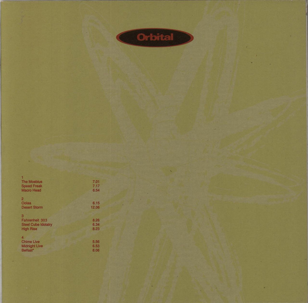 Orbital Orbital UK 2-LP vinyl record set (Double LP Album) 828248-1/828248I