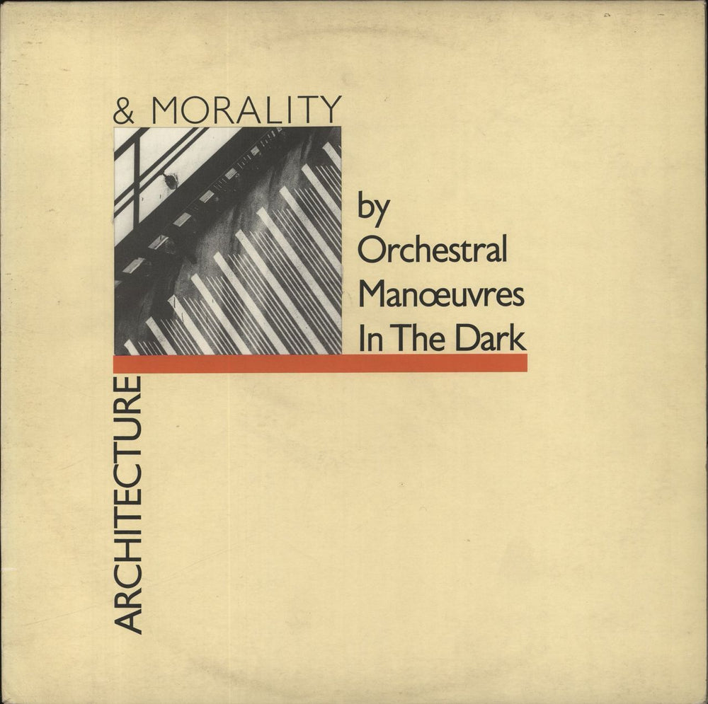 Orchestral Manoeuvres In The Dark Architecture & Morality - Cream Die-Cut UK vinyl LP album (LP record) DID12