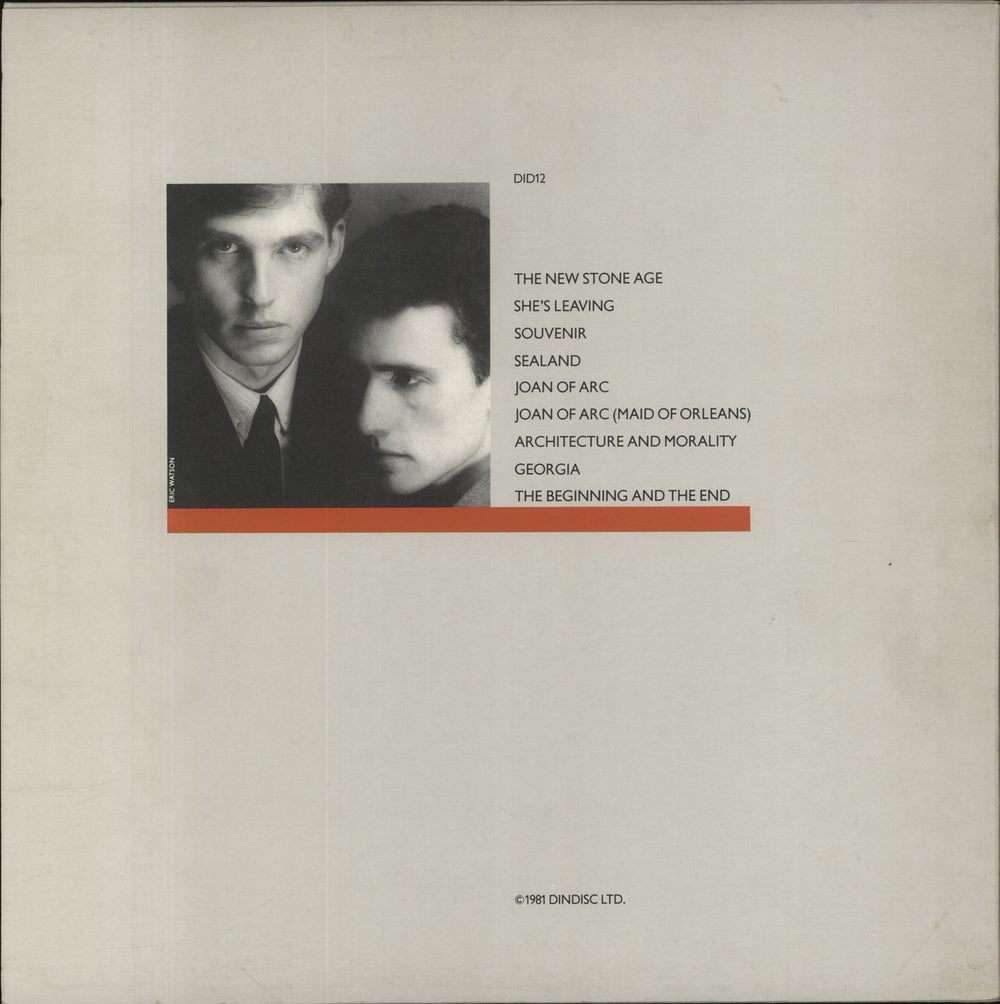 Orchestral Manoeuvres In The Dark Architecture & Morality - Grey Sleeve UK vinyl LP album (LP record)