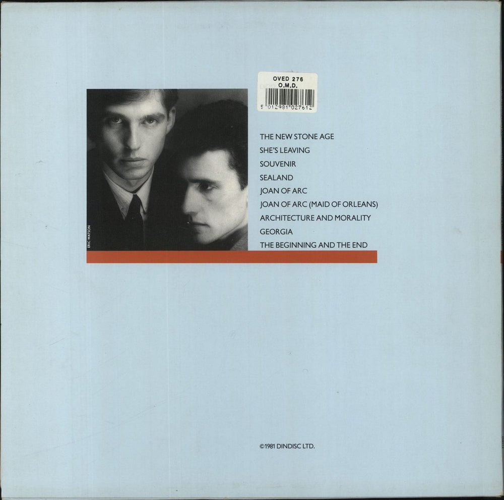 Orchestral Manoeuvres In The Dark Architecture & Morality UK vinyl LP album (LP record) 5012981027612