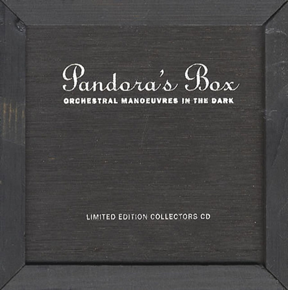 Orchestral Manoeuvres In The Dark Pandora's Box - Wooden Box UK CD single (CD5 / 5") VSCDX1331