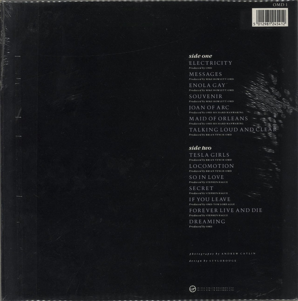 Orchestral Manoeuvres In The Dark The Best Of OMD - shrink UK vinyl LP album (LP record) 5012981245412