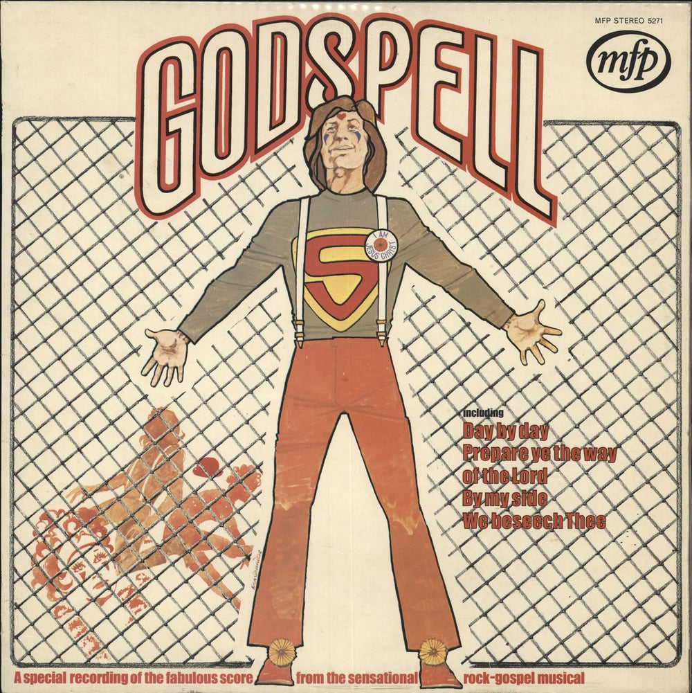 Original Cast Recording Godspell UK vinyl LP album (LP record) MFP5271