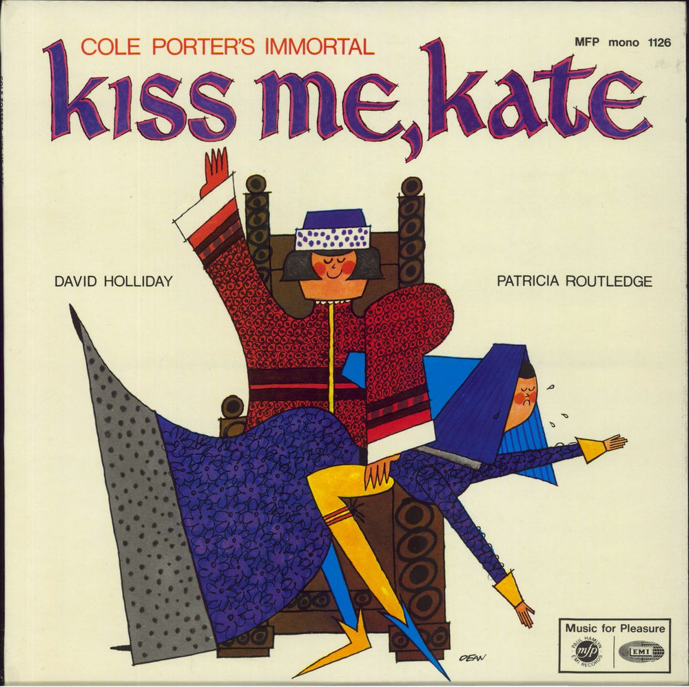 Original Cast Recording Kiss Me, Kate UK vinyl LP album (LP record) MFP1126