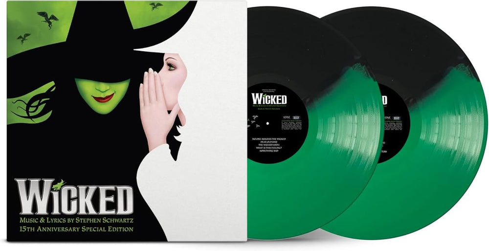 Original Cast Recording Wicked - 15th Anniversary Special Edition - Green & Black Vinyl - Sealed UK 2-LP vinyl record set (Double LP Album) 7797619