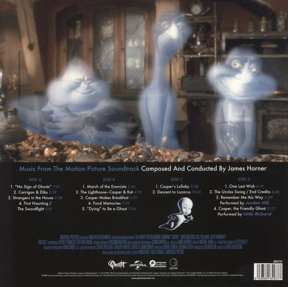 Original Soundtrack Casper - Ultra Clear Vinyl UK 2-LP vinyl record set (Double LP Album)