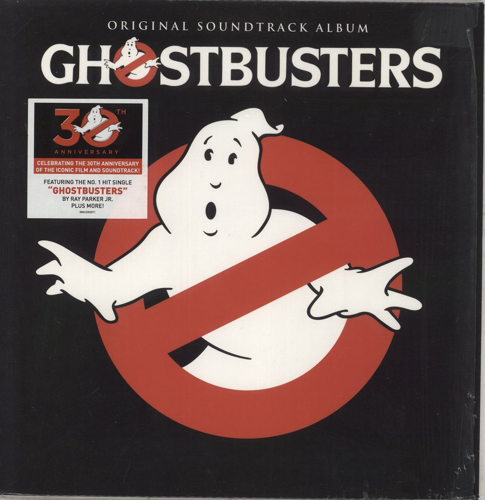 Original Soundtrack Ghostbusters - Hype Stickered Shrink UK vinyl LP album (LP record) 88843082871