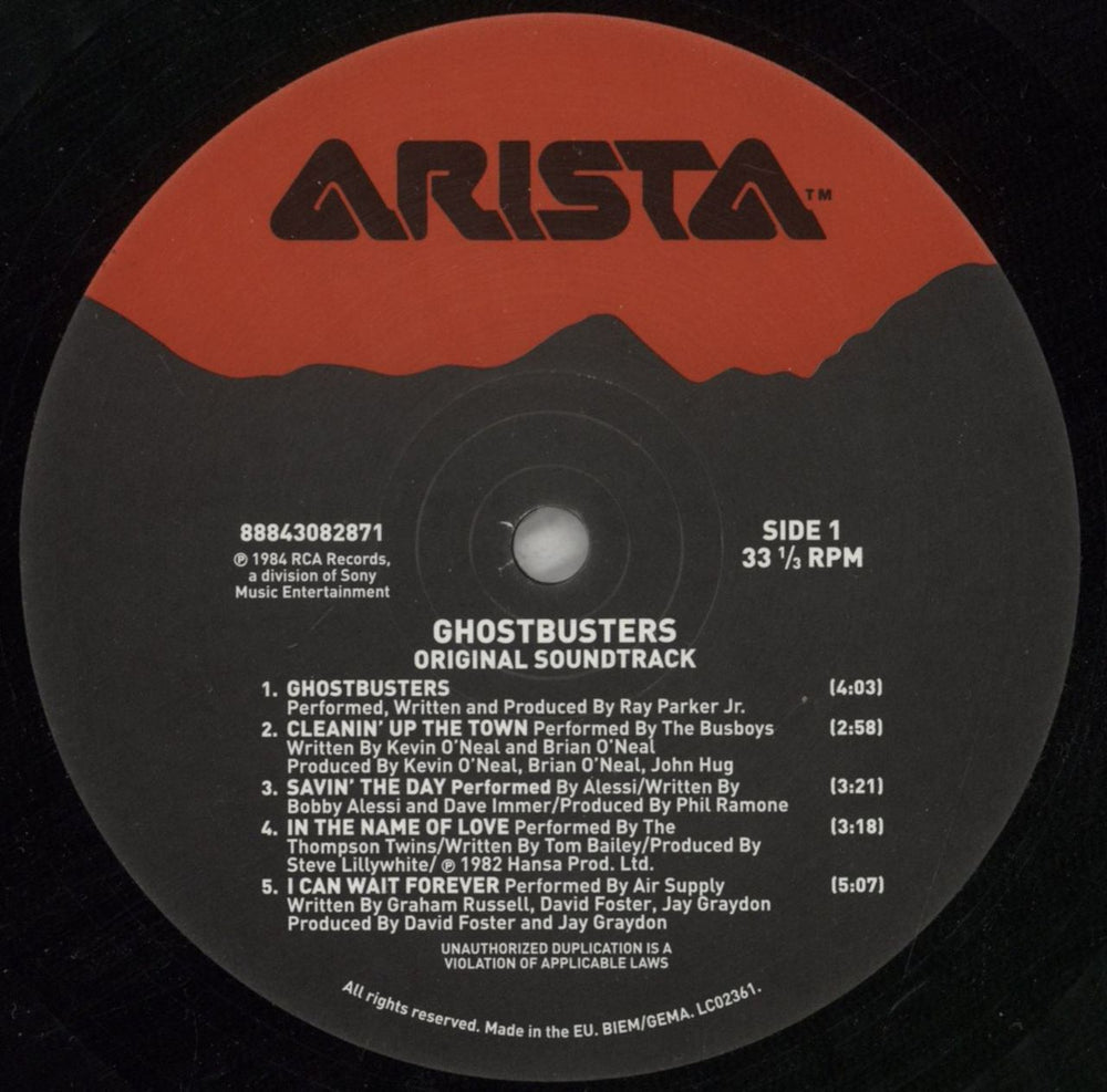 Original Soundtrack Ghostbusters - Hype Stickered Shrink UK vinyl LP album (LP record) OSTLPGH880269