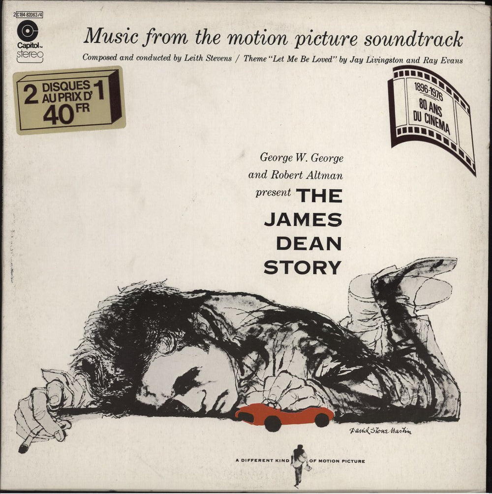 Original Soundtrack James Dean Story / Giant French 2-LP vinyl record set (Double LP Album) 2C184-82063/4