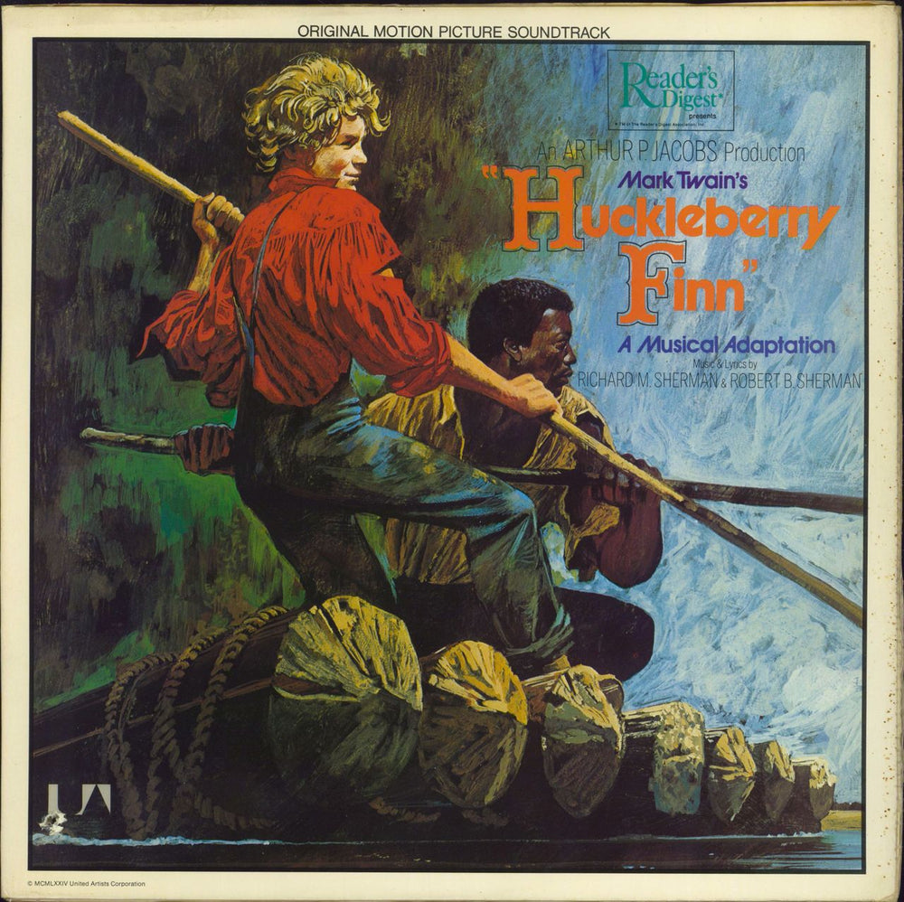 Original Soundtrack Mark Twain's Huckleberry Finn: A Musical Adaptation US vinyl LP album (LP record) UA-LA229-F