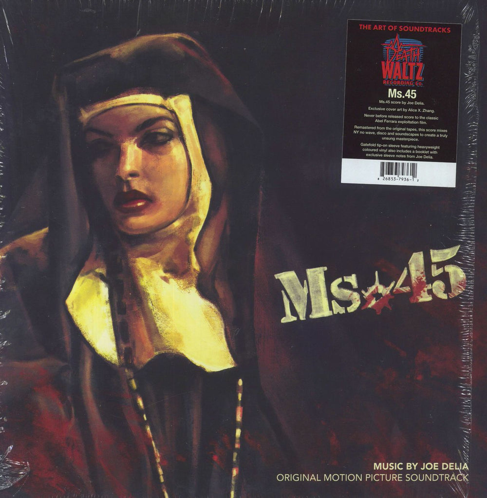 Original Soundtrack Ms.45 - Black/White Vinyl - Hype Sticker Shrink UK vinyl LP album (LP record) DW021