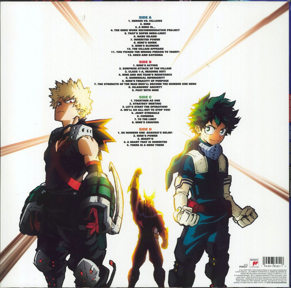 Original Soundtrack My Hero Academia - Heroes Rising - Yellow & Green Vinyl UK 2-LP vinyl record set (Double LP Album) 194397856217