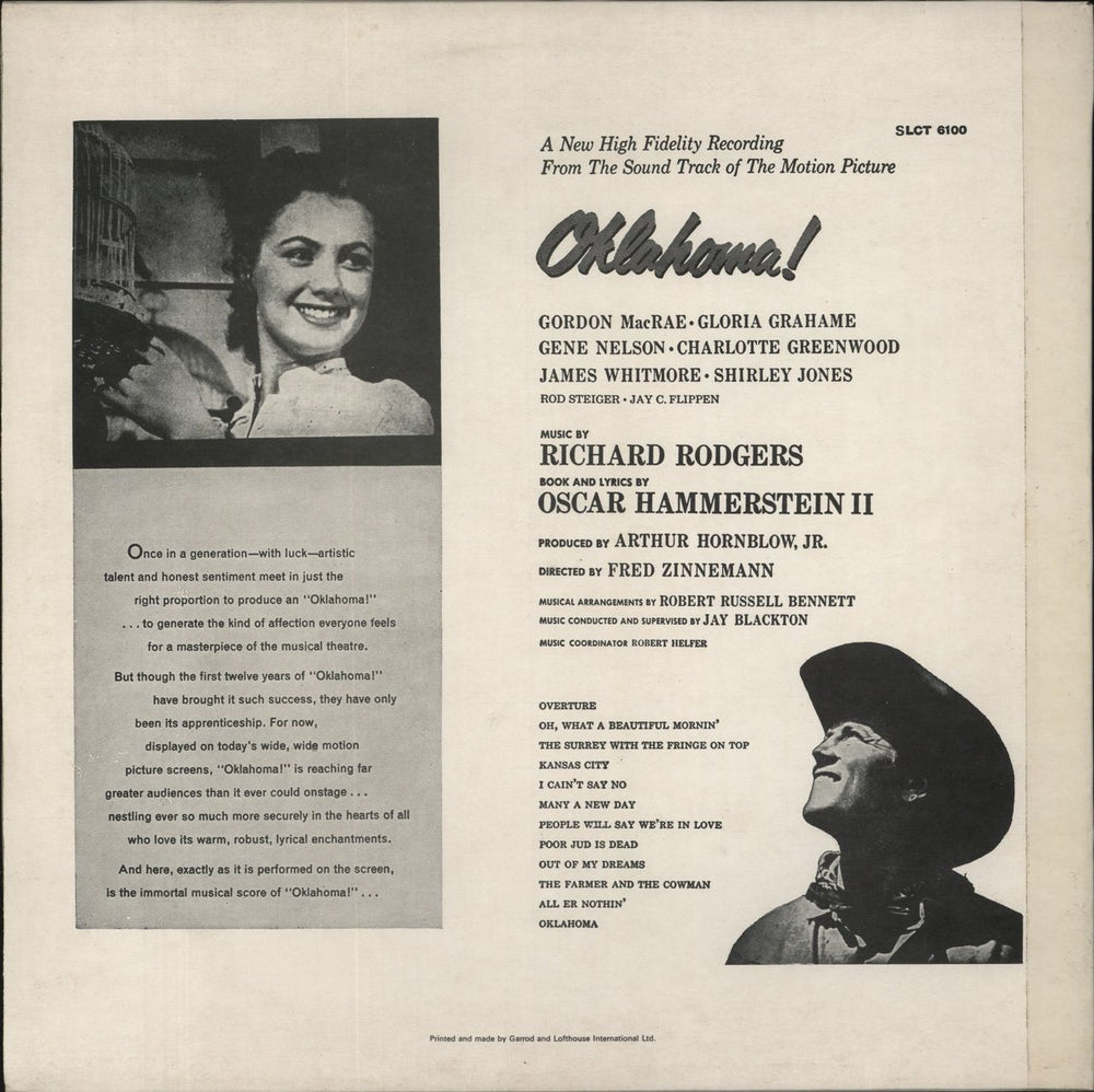 Original Soundtrack Oklahoma! UK vinyl LP album (LP record)