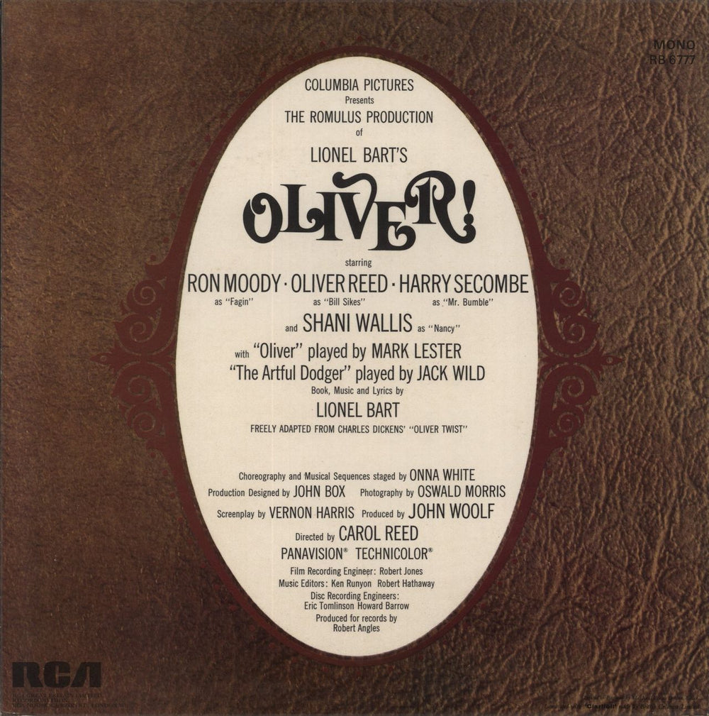 Original Soundtrack Oliver! UK vinyl LP album (LP record)