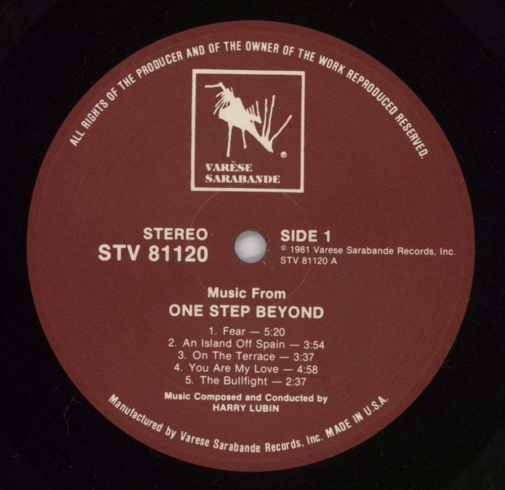 Original Soundtrack One Step Beyond - Shrink US vinyl LP album (LP record) OSTLPON834642