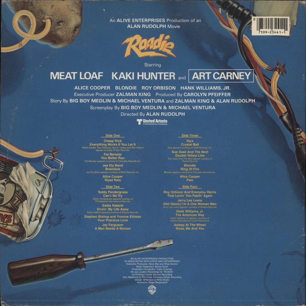 Original Soundtrack Roadie US Promo 2-LP vinyl record set (Double LP Album)