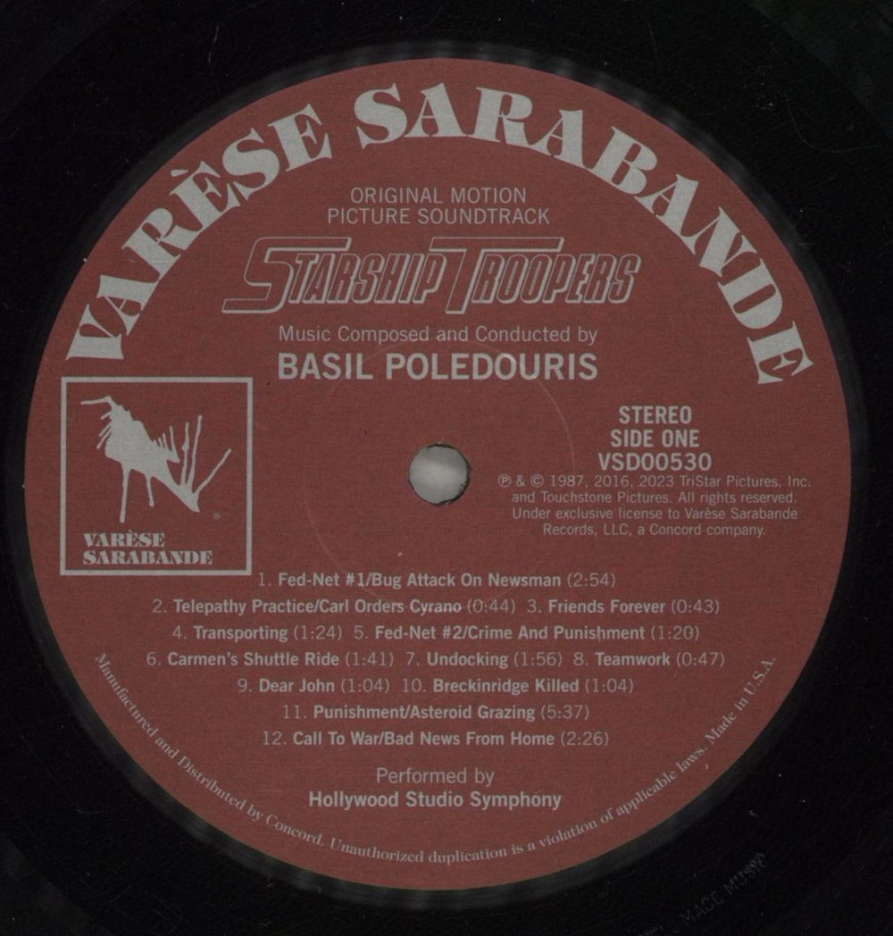 Original Soundtrack Starship Troopers [Original Motion Picture Soundtrack] US 2-LP vinyl record set (Double LP Album) OST2LST880816